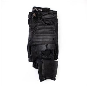 American Eagle Black Jeggings size 12 short